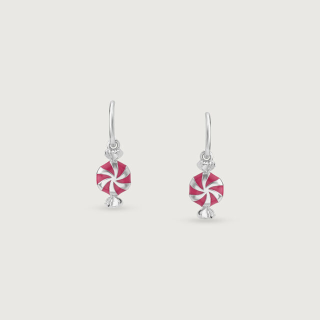 Playful Swirl Silver Drop Earrings,,hi-res image number null