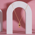 Guardian's Birthstone Gem 18KT Pendant with chain,,hi-res view 1