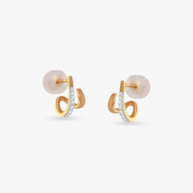 Crossing Light Diamond Stud Earrings,,hi-res image number null
