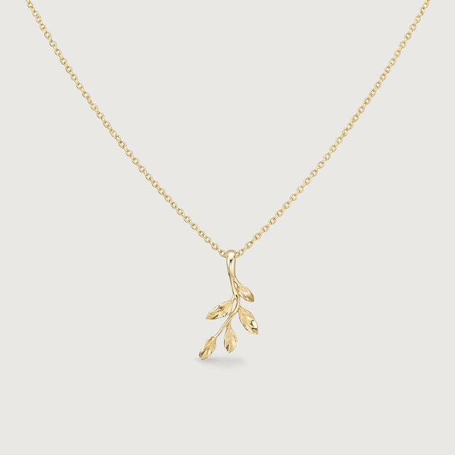 Serene Olive Gold Necklace,,hi-res image number null