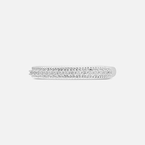 Glitzy Glow Silver Ring
