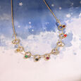 Solar Symphony 14KT Navratna Necklace,,hi-res view 1