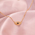 14KT Yellow Gold Divine Evil Eye Necklace,,hi-res view 1
