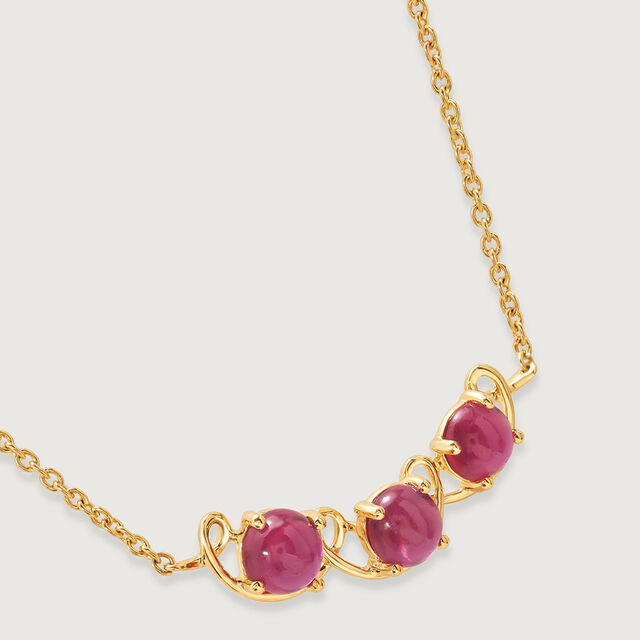 Ruby Royale Radiance 14KT Necklace,,hi-res view 2