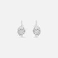 Delicate Bloom Silver Stud Earrings,,hi-res view 3