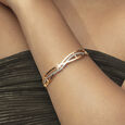 Retro Wave Gold Bangle,,hi-res view 2