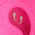 Paisley Twist Diamond Stud Earrings,,hi-res view 1