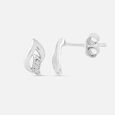 Tranquil Dove Silver Studs Earrings,,hi-res view 4