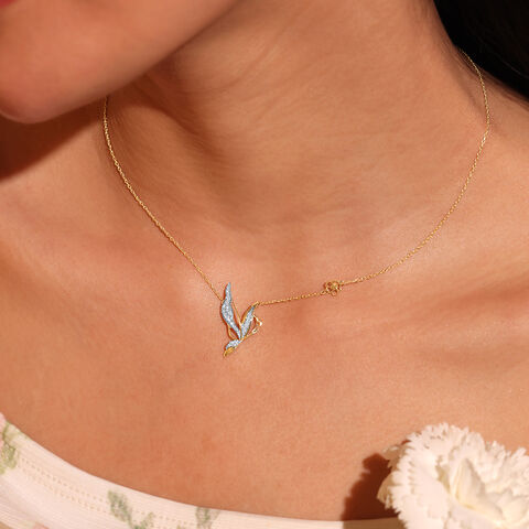 Enchanted Butterfly Diamond Necklace