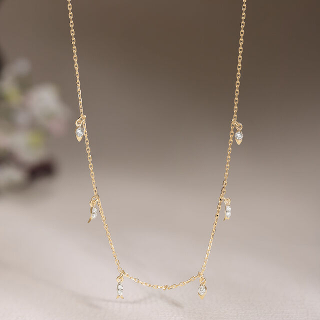 Radiant Droplets Diamond Necklace,,hi-res image number null