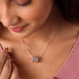 Geometric Grace Silver Charm for All,,hi-res view 1