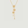 Radiant Floral Gold Lariat Necklace,,hi-res view 3