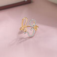 Curvaceous Beauty 14KT Gold & Diamond Ring,,hi-res view 1