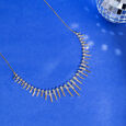 Retro Chic Gold & Diamond Necklace,,hi-res view 1