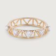 Artistic Arrow Gold & Diamond Finger Ring,,hi-res view 3