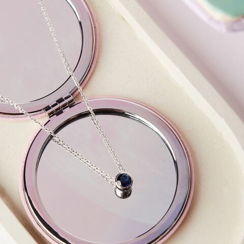 Blue Wave Silver Necklace