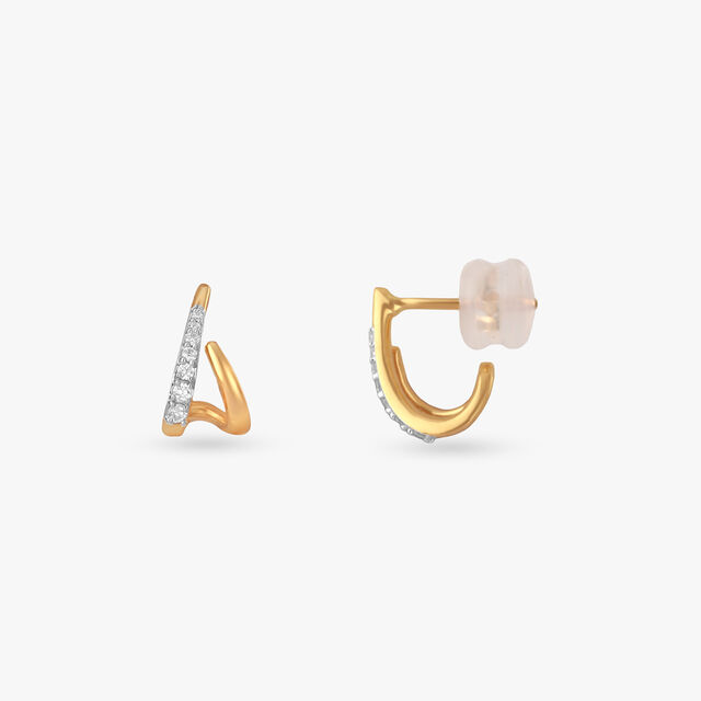 Crossing Light Diamond Stud Earrings,,hi-res image number null