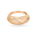 Sleek Jali Work Gold Ring,,hi-res view 2