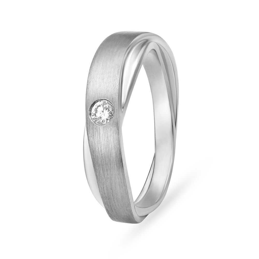 Buy Elegance Defined Platinum Solitaire Finger Ring for Men Online Mia by Tanishq