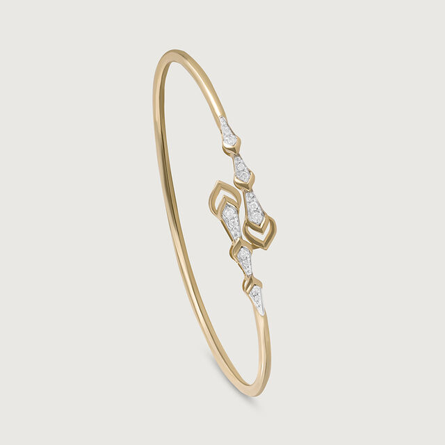 Glimmer Grove Gold and Diamond Bangle,,hi-res image number null