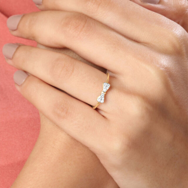 Cutie Bow Spark Diamond Ring,,hi-res image number null