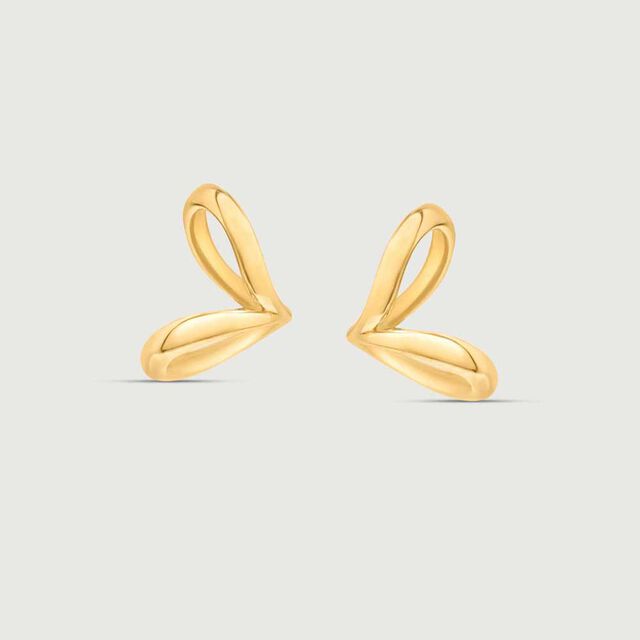 Sassy Twirl Gold Stud Earrings,,hi-res image number null
