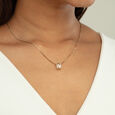 Dual Sparkle Gold & Diamond Pendant,,hi-res view 2
