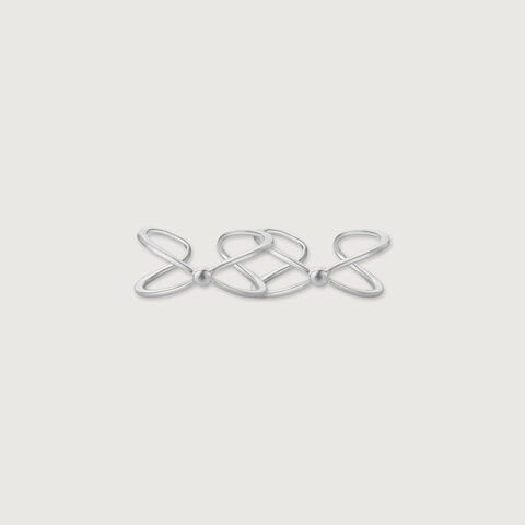 Modern Cross Silver Toe Ring