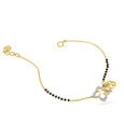 14KT Yellow Gold Clover Forever Diamond Mangalsutra Bracelet,,hi-res view 2