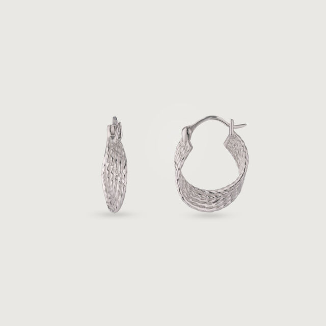 Groovy Twist Silver Earrings,,hi-res image number null