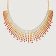 Sunset Spectrum Sapphires & Diamond Necklace,,hi-res view 3