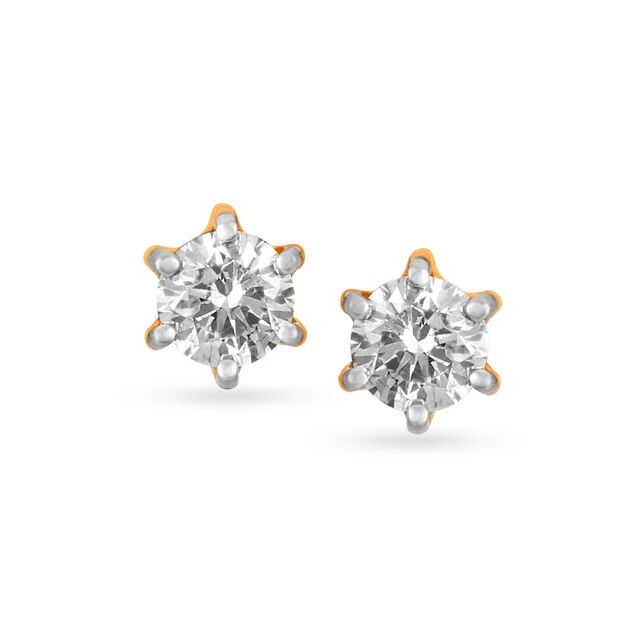 Single Stone Diamond Earrings With Price In Tanishq Subtle