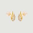 Luminous Checkered Diamond Stud Earrings,,hi-res view 5