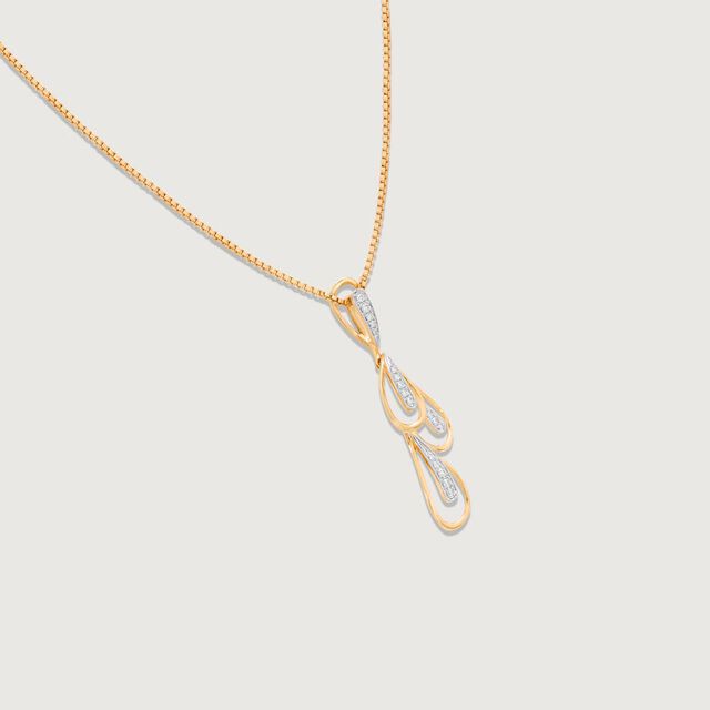 Fluid Elegance Diamond Pendant,,hi-res image number null