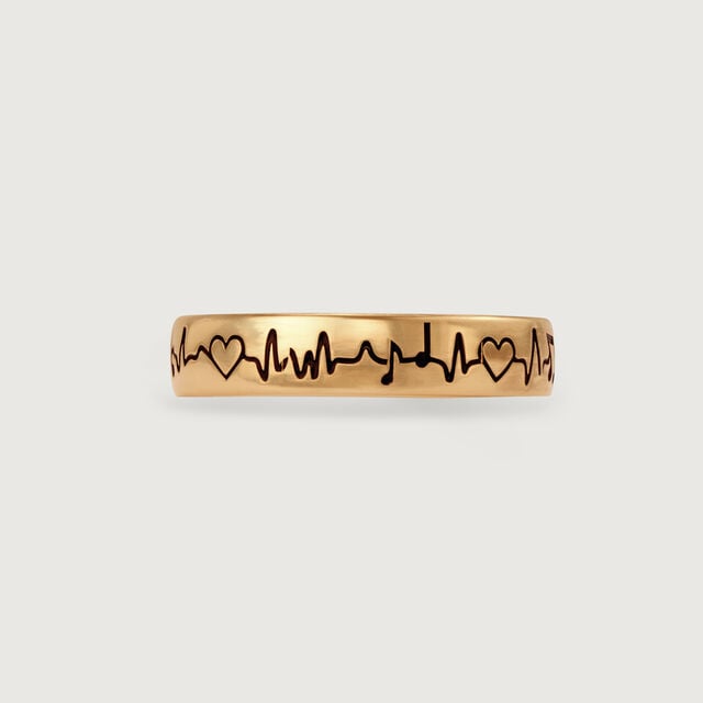 Rhythmic Radiance 14KT Gold Finger Ring,,hi-res image number null