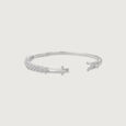 Glam Tiered Silver Bangle,,hi-res view 5