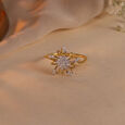 Garden Glow Gold & Diamond Finger Ring,,hi-res view 1