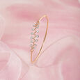 Lippan Elegance Gold & Diamond Bangle,,hi-res view 1