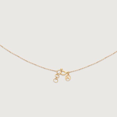 Golden Halo Drift Diamond Necklace