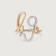 Curvaceous Beauty 14KT Gold & Diamond Ring,,hi-res view 3