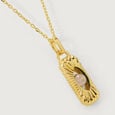 Enchanted Transformation 18KT White Moon Stone Pendant with chain,,hi-res view 5