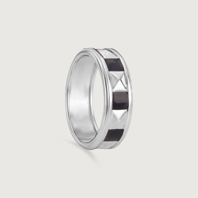 Bold Facet Silver Ring,,hi-res image number null
