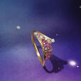 Enchanted Cosmos Pink Sapphire 14KT Finger Ring,,hi-res view 1