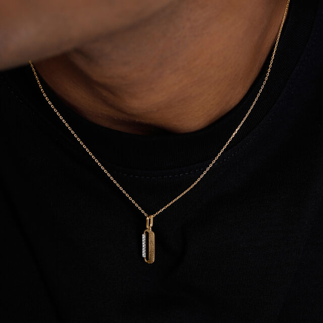 Sleek Linear Diamond Pendant,,hi-res image number null