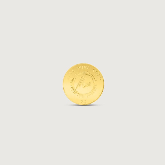2 gm 24 Karat Lotus Gold Coin (9999 Purity),,hi-res image number null