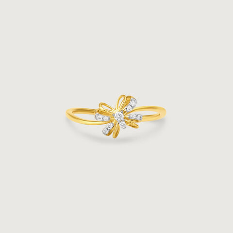 Celestial Butterfly Diamond Ring