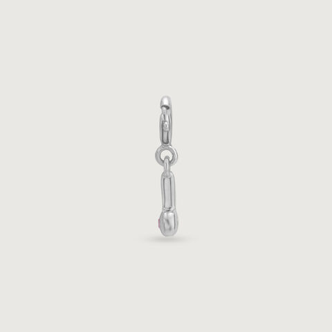 Melodic Spark Silver Charm