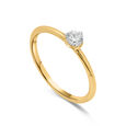 14KT Yellow Gold Finger Ring With Solitaire,,hi-res view 4