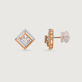 Glam Grid Diamond Earrings,,hi-res view 4