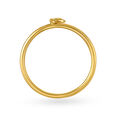 Letter K 14KT Yellow Gold Initial Ring,,hi-res view 3
